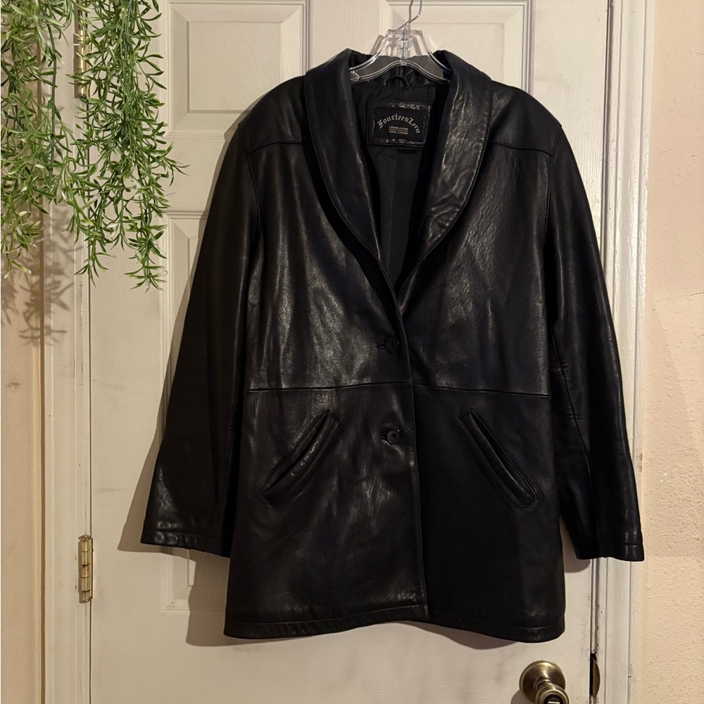 Fourteen Zero Black Leather Jacket